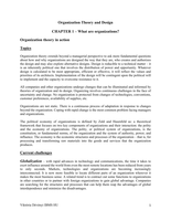 Organization Theory and Design Summary (CH1-12)