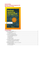 Business Marketing Management Hoofdstuk 3 - W. Biemans 7e druk