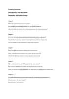 Example test Operations Management - Slack Test design module
