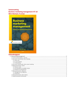 Business Marketing Management - H7 - W. Biemans 7e druk