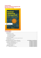 Business Marketing Management - hoofdstuk 6-10 - W. Biemans 7e druk samenvatting 