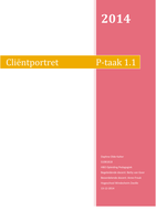 P-taak 1.1 Cliëntportret