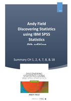 Summary Discovering statistics using IBM SPSS statistics Andy Field
