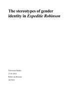 Stereotypes of gender identity in Expeditie Robinson - Paper Television Studies