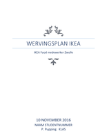 Tentamen: Wervingsplan IKEA