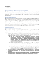 Summary of mandatory literature Financial Sector Regulation 4.4
