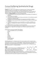 Samenvatting Cursus Profilering Synthetische Drugs 