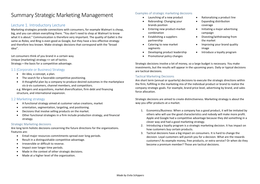 Bundle Summaries Msc Marketing Management spring exams