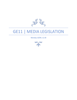 GE11 Media Legislation summary