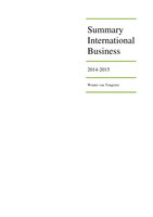 International Business - Summary Endterm - EBP808C05