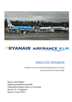 Analyse beursgenoteerde ondernemingen Ryanair en Air France-KLM