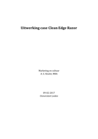 Uitwerking case Clean Edge Razor