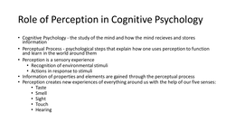 Week 2 - Perception & Cognition Slides