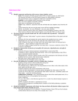 Pathophysiology Final Exam Study Guide