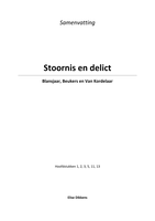 Samenvatting: Stoornis en delict - Blansjaar, Beukers & Van Kordelaar