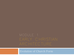 church form evolution  