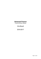 Advanced Finance (Lecture notes + extra course material + PPT)