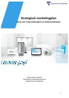 Scriptie: Strategisch marketingplan (Commerciële Economie) 