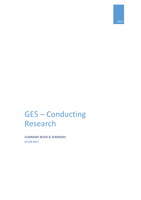 Conducting Research - GE5 - Summary Book & Seminars