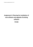 Unit 29: Installing & Upgrading Software P3 M2