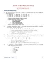 Review Problems 1