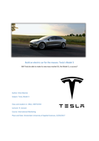International Marketing essay assignment - Tesla 