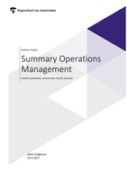 Summary Operations Management and SMS Lectures