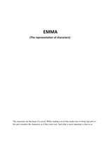 Emma - The representation of characters
