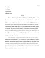 Heroin Research Paper