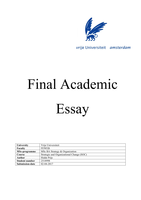 Final Academic Essay