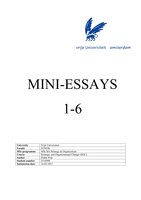 Mini-essays 1-6