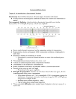 CHEM 377 Instrumental Analysis Study Guide