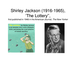 The Lottery (boek) powerpoint