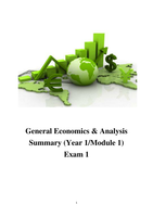 General Economics and Analysis (Summary)