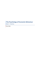 Lecture notes - The Psychology of Economic Behaviour