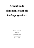 Literatuurverslag heritage speakers
