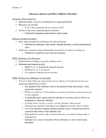 Abnormal Psychology; Substance-Related and Other Addictive Disorders (ch. 11 notes)