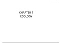 CHAPTER 7 ECOLOGY