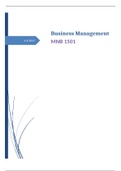 Business Management 1A 1501