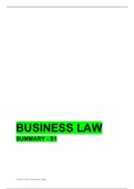 Business Law & Ethics Year 1
