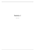 Samenvatting MAT-15303: Statistics 1 