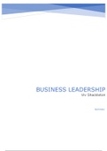 Summary Business Leadership Viv Shackleton