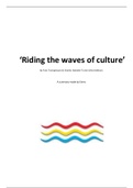 People in Business and Society - Summary Riding the Waves of Culture