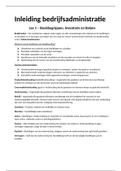 Inleiding bedrijfsadministratie Hs. 1 t/m 16