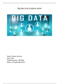 Verslag Academic Week 1, jaar 2, Big Data