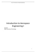 Introduction to Aerospace Engineering-I