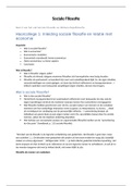 Aantekeningen Sociale Filosofie en Wetenschapsfilosofie (deel 2) & samenvatting Inleiding Onderzoeksmethoden