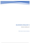 Samenvatting Business English 5 