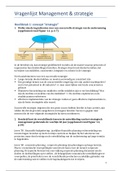 Management & strategie antwoorden voorbeeldexamenvragen - Bedrijfskunde - VUB