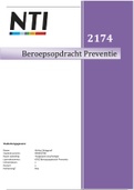 Beroepsopdracht Preventie - Verantwoording en folder